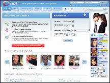 Aperu du site Smail - chat gratuit et site de rencontres 100% gratuit Smail.fr