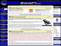 Aperçu du site Zone F1 - actu Formule 1, résultats courses Grand Prix F1, forum 