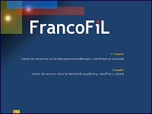 Aperu du site Francofil - la francophonie acadmique, scientifique et culturelle sur internet