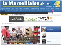 Aperu du site Journal La Marseillaise - quotidien rgional de Marseille & du Sud