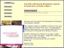 Aperu du site Dico Collection - collection de dictionnaires anciens et encyclopdies