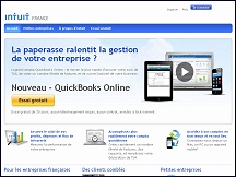 Aperu du site Intuit QuickBooks - logiciel de comptabilit en ligne pour les PME