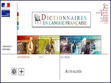 Aperçu du site Dictionnaires en langue française
