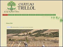 Aperu du site Chteau Trillol - vente de vin, direct proprit viticole Cucugnan