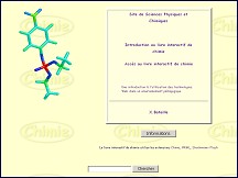 Aperçu du site Livre interactif de chimie