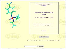 Aperu du site Livre interactif de chimie