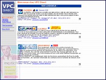 Aperçu du site VPC Direct : logiciel de loto et marketing direct