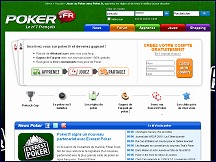 Aperçu du site Poker.fr - la passion de poker, communauté des joueurs de poker en ligne