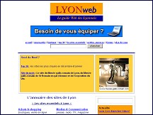 Aperçu du site Lyon-web: le guide de Lyon et de la région lyonnaise