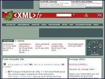 Aperu du site XMLfr : l'espace XML francophone