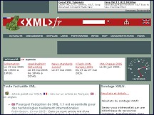 Aperçu du site XMLfr : l'espace XML francophone
