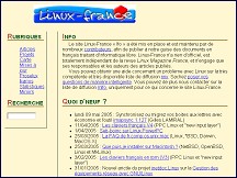 Aperu du site Linux France