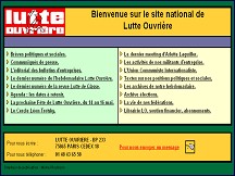 Aperçu du site Lutte Ouvrière