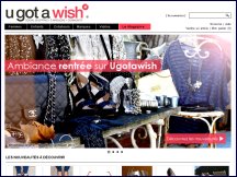 Aperu du site Ugotawish - achat-vente gratuit vtements de marque, social shopping