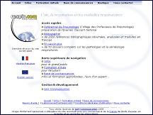 Aperçu du site Respir - portail vers l’air, la respiration et les maladies respiratoires