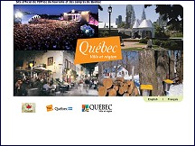 Aperu du site Rgion de Qubec - informations touristiques