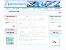Aperçu du site Affiliation.fr -régie publicitaire