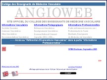 Aperçu du site Angioweb - médecine vasculaire