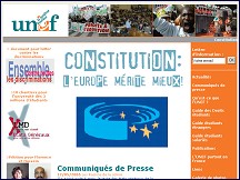 Aperu du site UNEF - Union Nationale des Etudiants de France