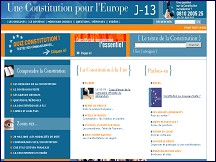Aperu du site Une Constitution pour l'Europe - trait constitutionnel de l'Union Europeenne