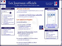 Journaux Officiels - textes l�gislatifs et r�glementaires