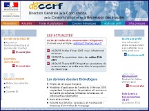 Aperçu du site DGCCRF