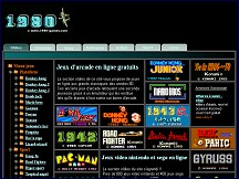 Aperu du site 1980 games - vieux jeux d'arcade en ligne gratuits