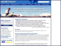 Aperu du site Hostway France - hbergement professionnel de sites web