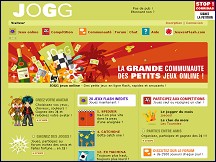 Aperçu du site JOGG jeux online - Jeux flash inédits