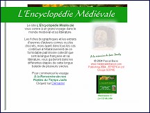 Aperu du site L'Encyclopdie Mdivale - fiches biographiques, extraits d'oeuvres