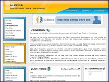 Klondik : annuaire Photoshop et Flash avec tutoriaux