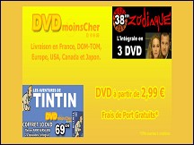 Aperçu du site DVDmoinsCher.com - DVD à prix discount