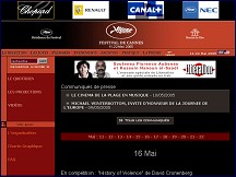 Aperu du site Festival International du Film  Cannes
