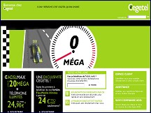 Aperçu du site Cegetel - opérateur ADSL, fournisseur accès haut débit, téléphone illimité