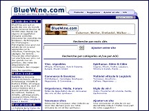 Aperu du site BlueWine.com - guide et annuaire des vins et spiritueux