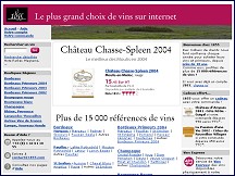 Aperçu du site 1855.COM - Bordeaux Primeurs 2003, 2002 & 2000, Futures et Champagne