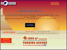 Aperçu du site ARMENAGER.com - Electroménager discount de 5% à 40 %