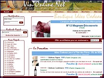 Aperçu du site Vin-Online.net - un grand choix des vins de Bordeaux en ligne