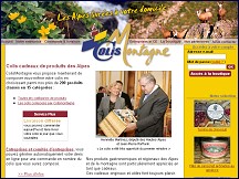 Aperu du site ColisMontagne : vente en ligne de produits rgionaux des Alpes et de la montagne