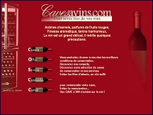 Aperçu du site Cavesavins.com : achat en ligne de caves à vins