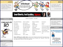 Aperçu du site Clictout - annuaire de recherche