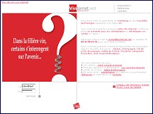 Aperu du site Vinternet - cration de sites web spcialiss du secteur vinicole