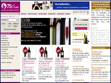 Aperu du site 75CL.COM - Vente de vins de France et du monde entier