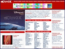 Aperu du site Cityvox : guide des sorties et des loisirs en France et en Europe