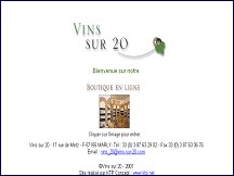 Aper�u du site Vins sur 20 � Metz et Marly, grands crus, champagnes, articles de caves