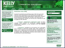 Aperçu du site Kelly Services - l'intérim des spécialistes