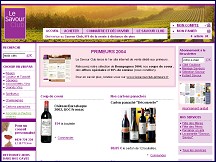 Aperçu du site Le Savour Club - vente en ligne vins et champagnes