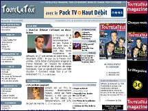 Aper�u du site Toutelatele.com - quotidien en ligne d�di� aux programmes de la t�l�