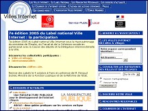 Aperçu du site Villes Internet - pour promouvoir l'internet citoyen