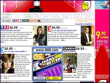Aperçu du site Programme TV - chaines télé hertziennes françaises